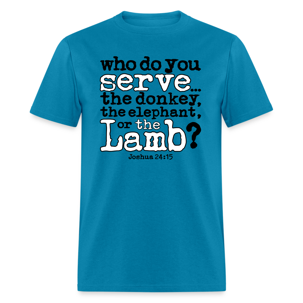 Donkey, Elephant, or Lamb - turquoise