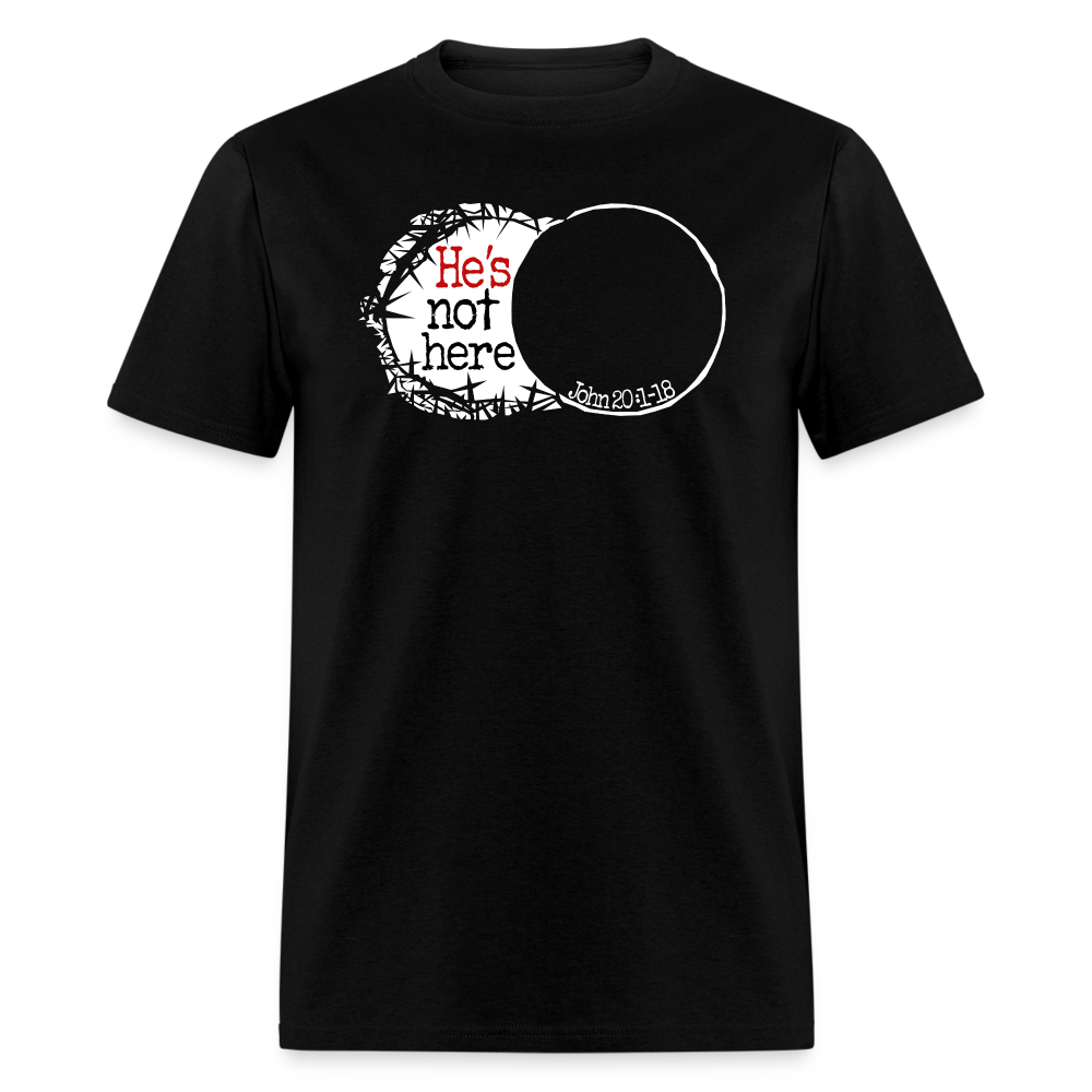 He's Not Here - black