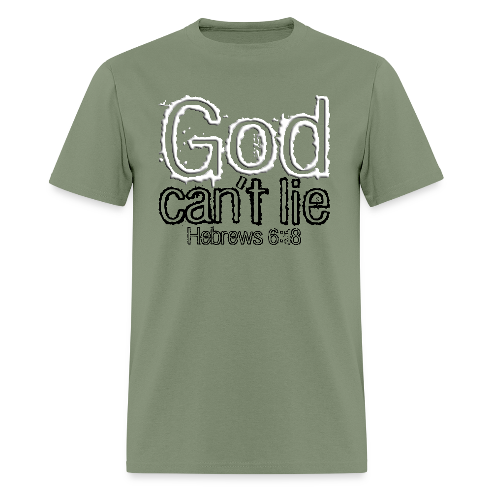 God Can't Lie - military green