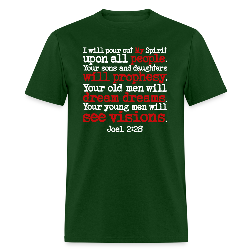 I Will Pour Out My Spirit - forest green