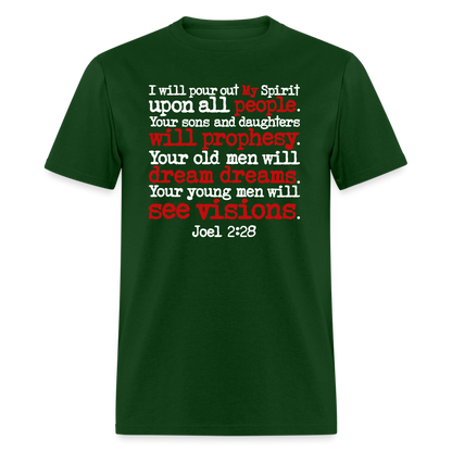 I Will Pour Out My Spirit - forest green