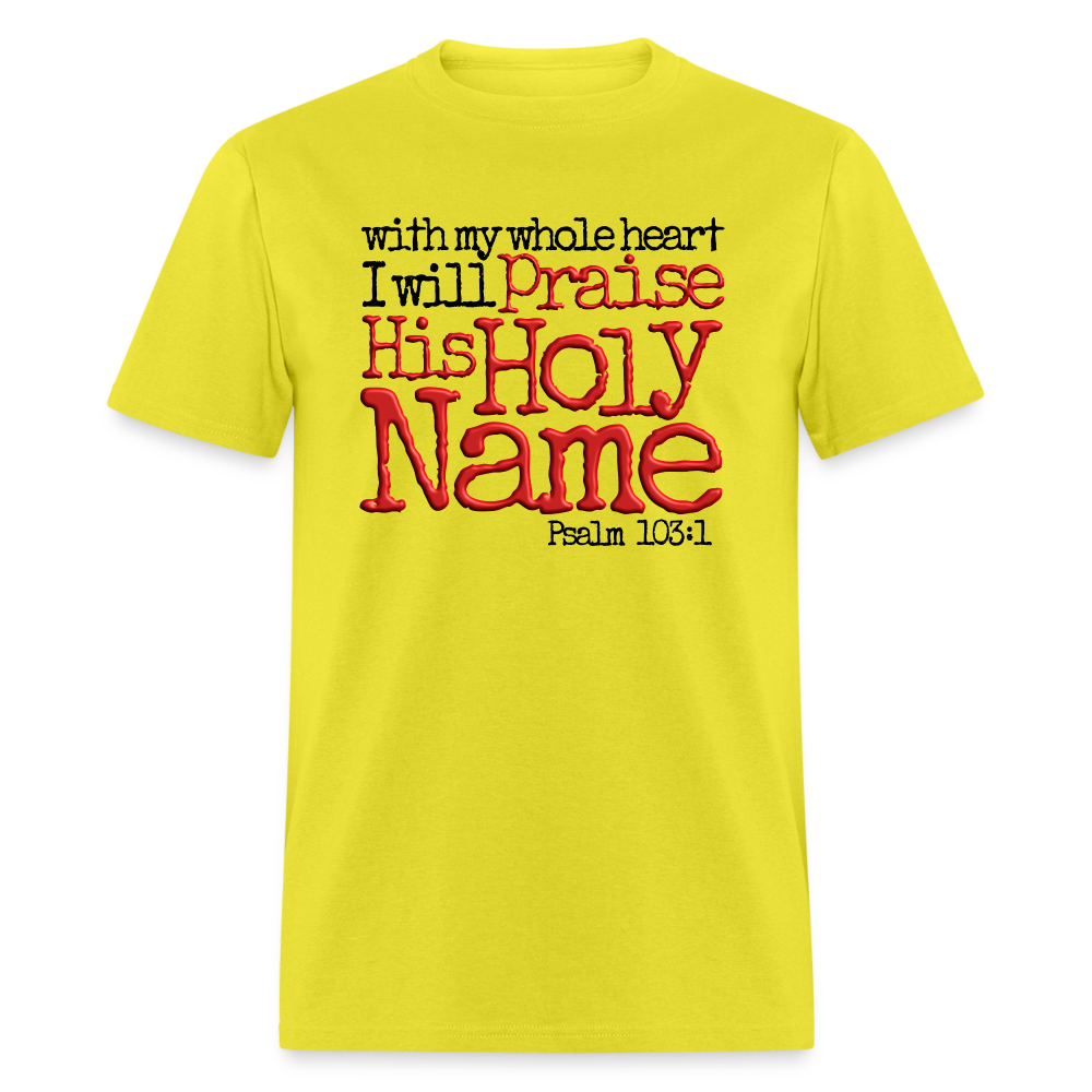 Praise His Holy Name - yellow