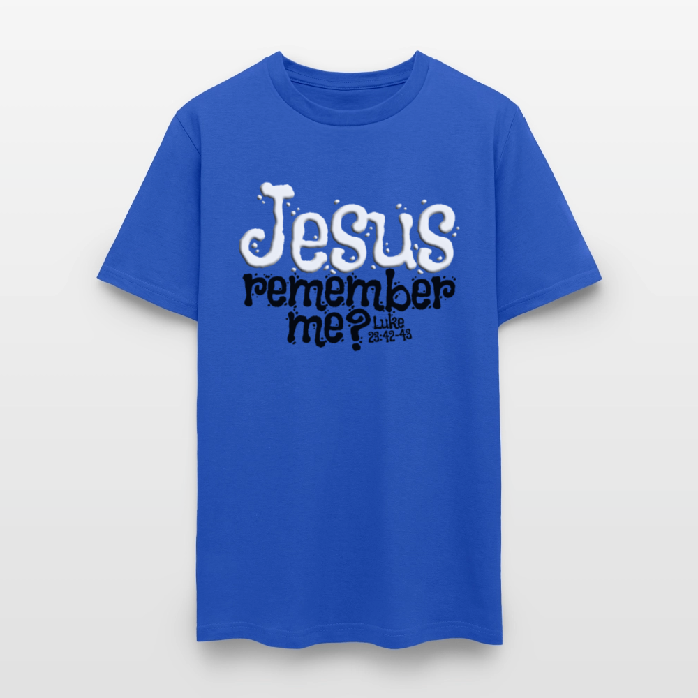 Jesus Remember Me - royal blue