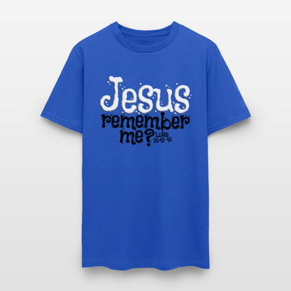 Jesus Remember Me - royal blue