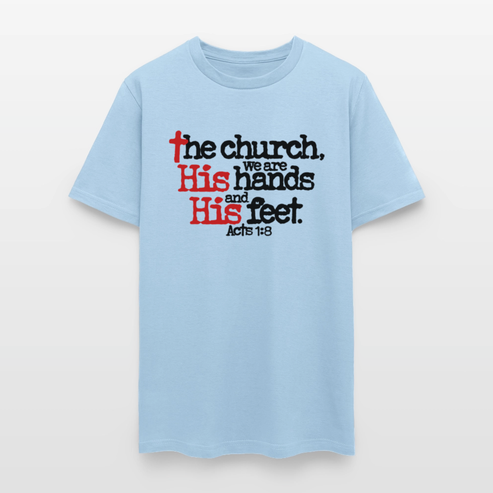 Church His Hands His Feet - powder blue