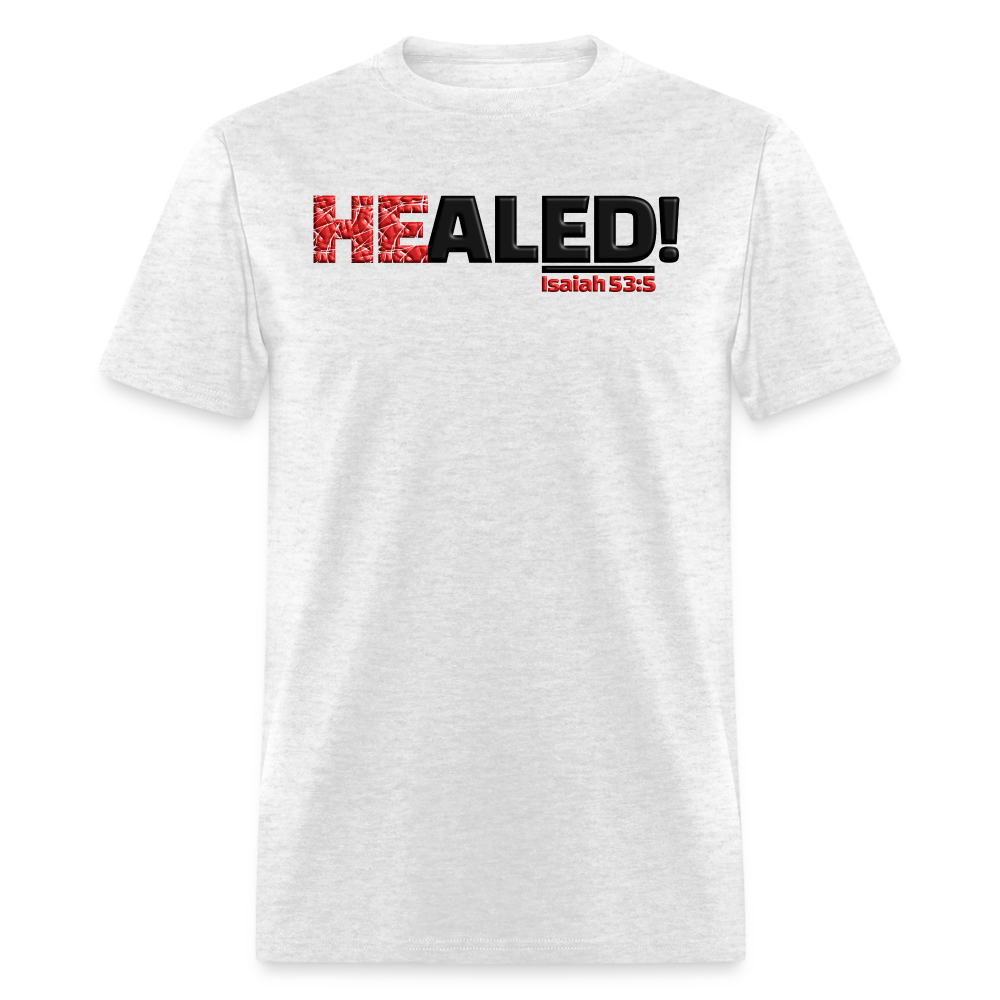 He Healed - light heather gray