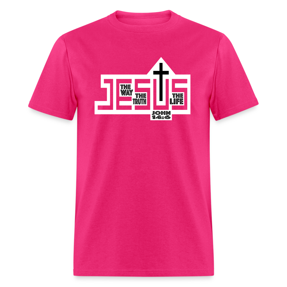 Jesus The Way Truth Life - fuchsia