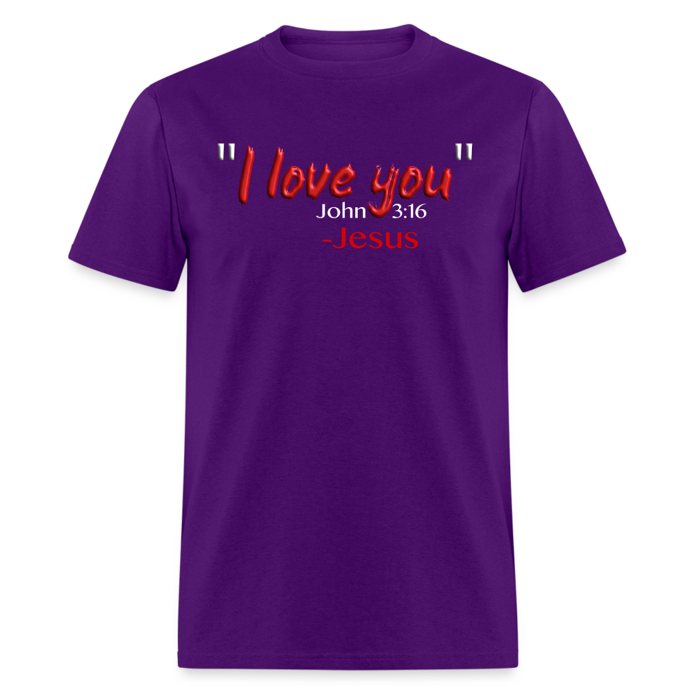 I Love You - purple