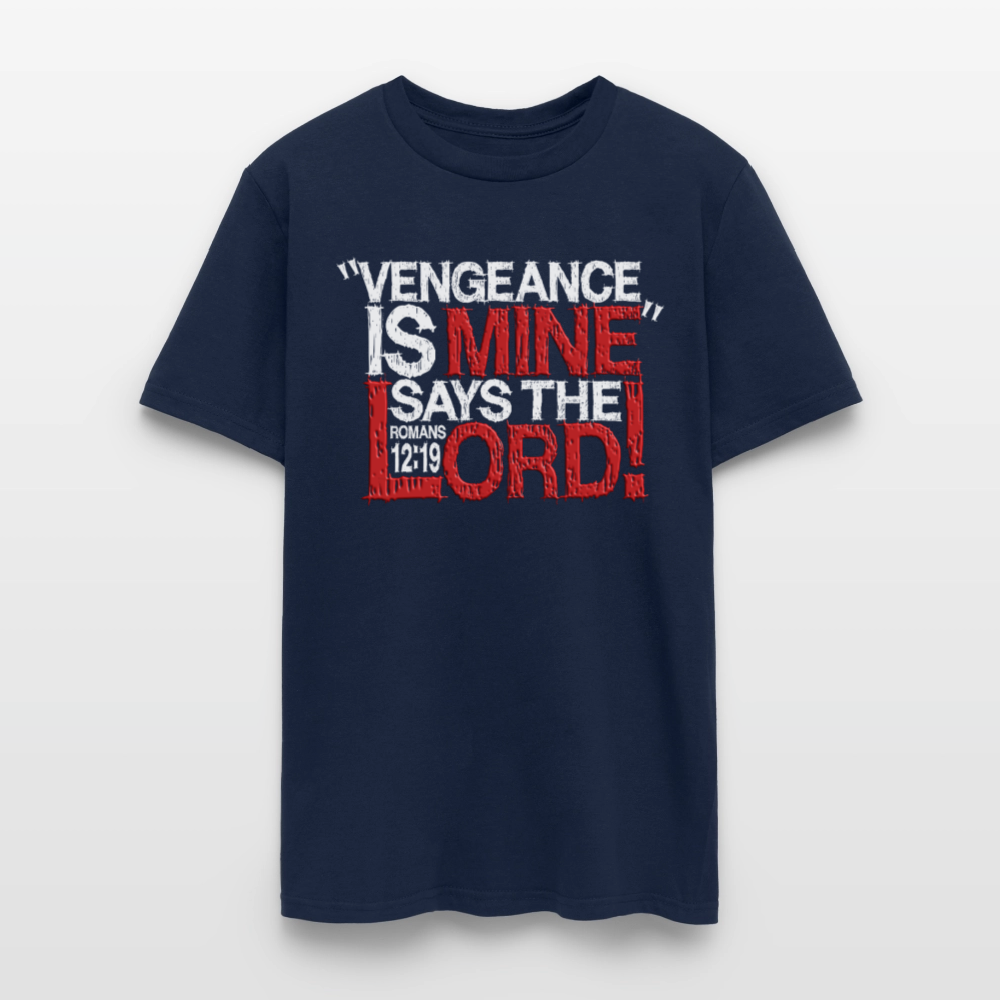 Vengeance is Mine Says the Lord - navy