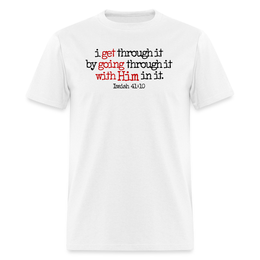 Get Going With Him - white