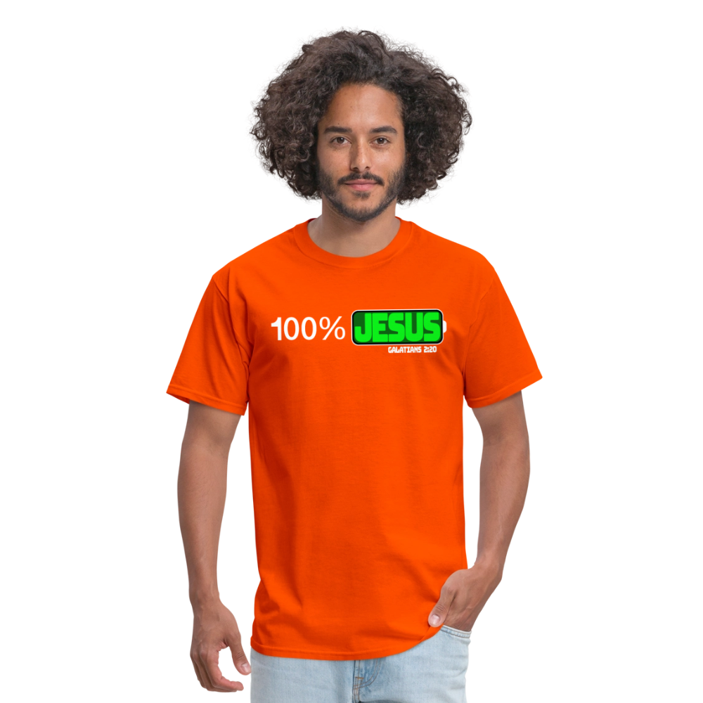 100% Jesus - orange