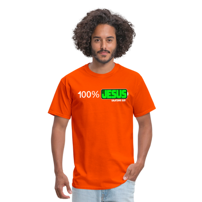 100% Jesus - orange
