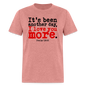 Another Day I Love You More - heather mauve