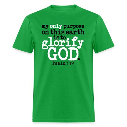 Only Purpose Glorify God - bright green