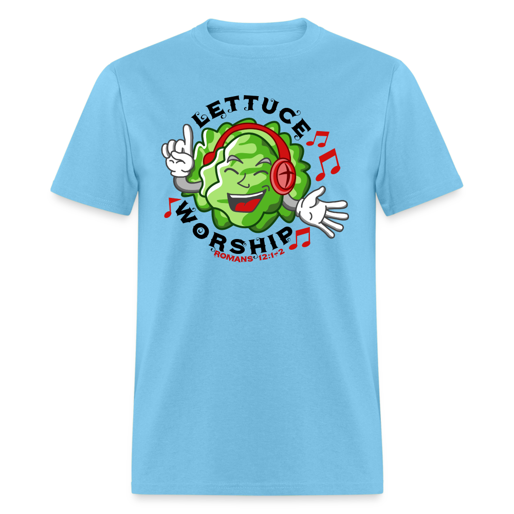 Lettuce Worship - aquatic blue