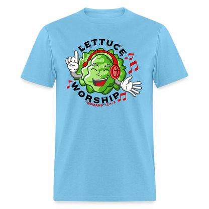 Lettuce Worship - aquatic blue