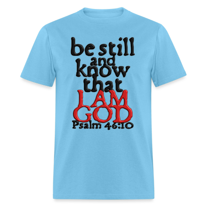 Be Still and Know - aquatic blue