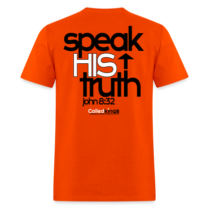WTBSF? Speak His Truth - orange