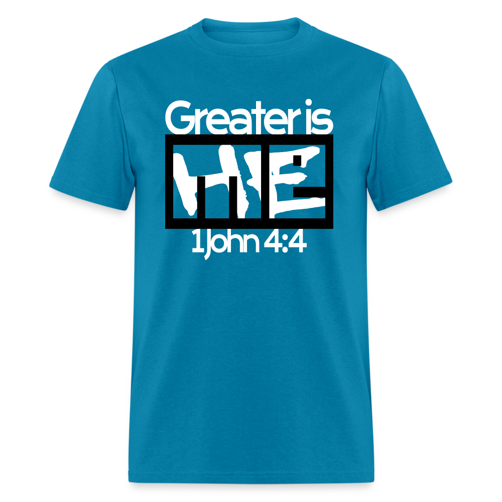 Greater is He in Me - turquoise