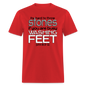 Throwing Stones or Washing Feet - red