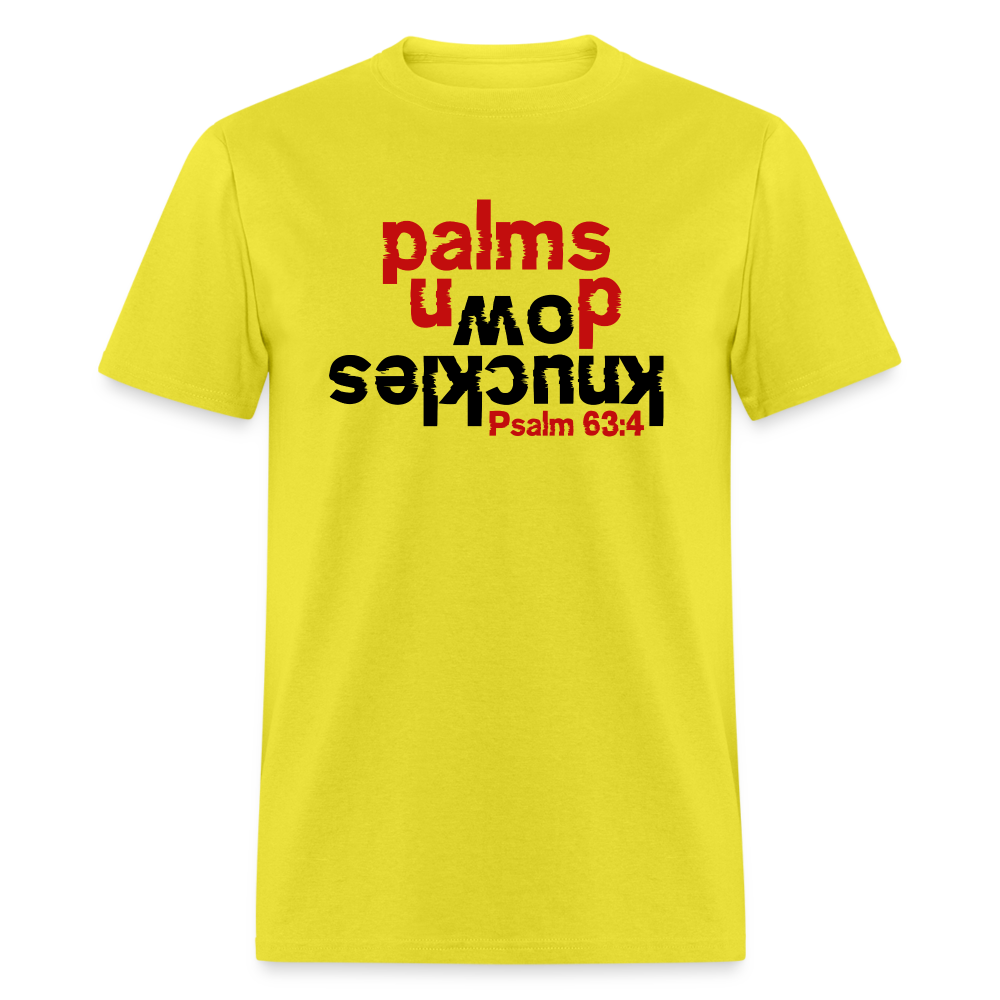 Knuckles Down Palms Up - yellow