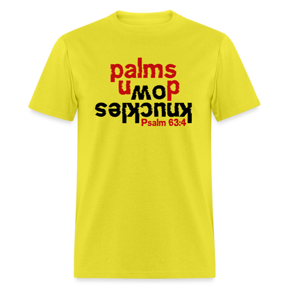 Knuckles Down Palms Up - yellow