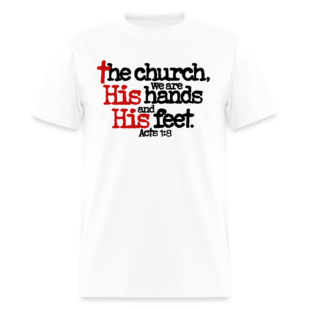 Church His Hands His Feet - white