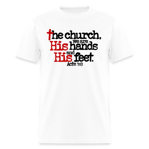 Church His Hands His Feet - white