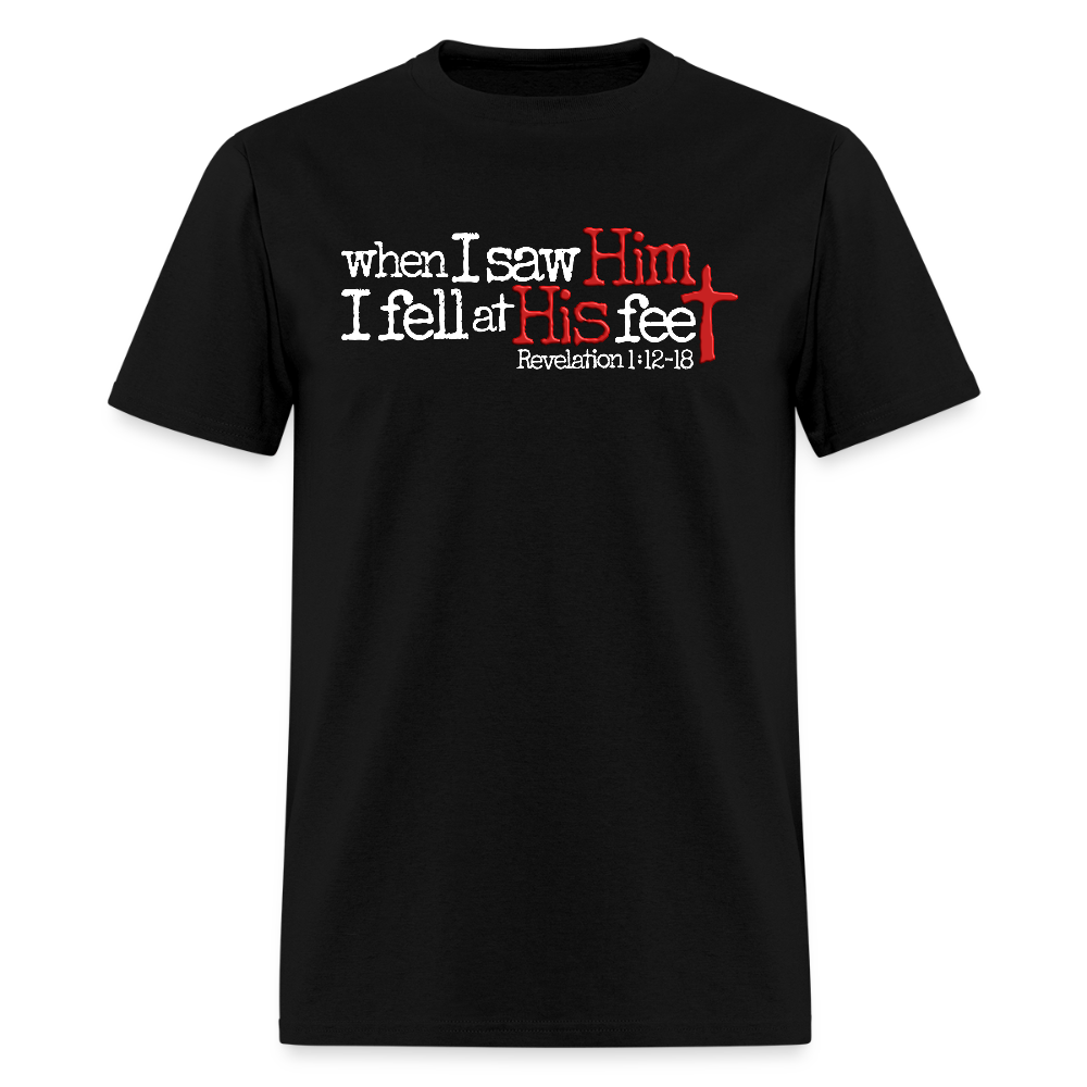 I Fell at His Feet - black