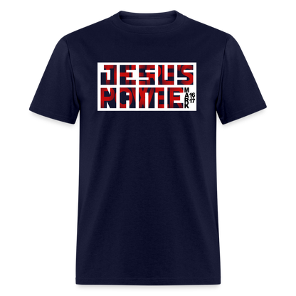 There's Power in Jesus Name - navy