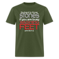 Throwing Stones or Washing Feet - military green