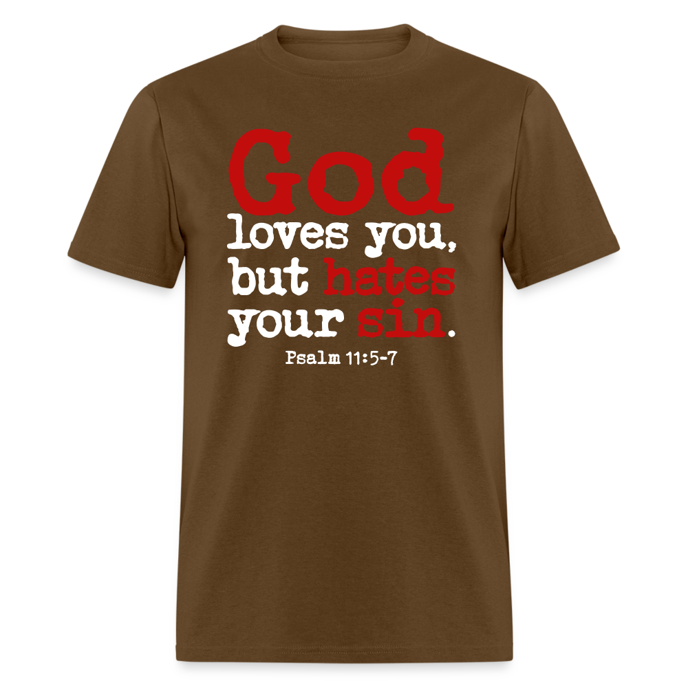 God Hates Sin - brown