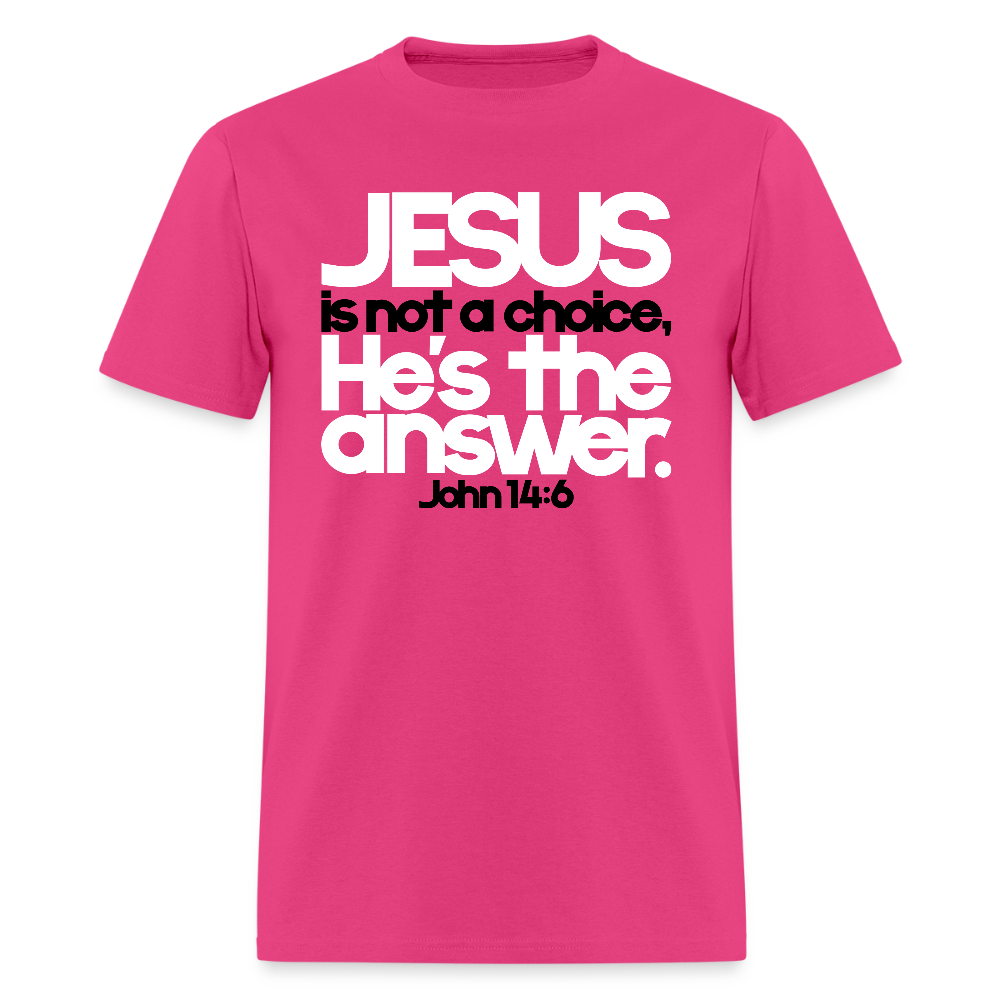 Jesus Is the Answer - fuchsia