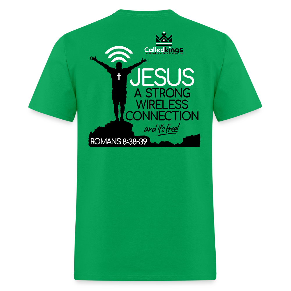 Jesus Strong Wireless Connection - bright green