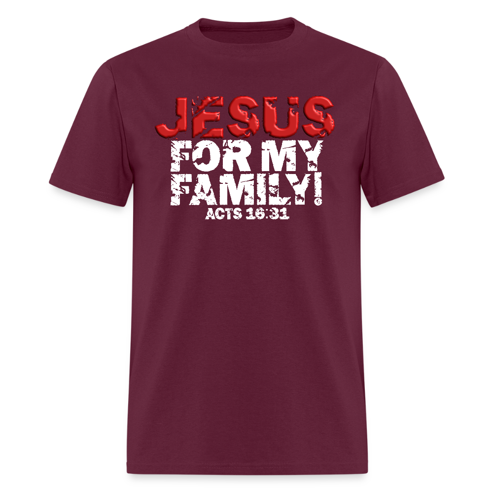 Jesus for My Family - burgundy