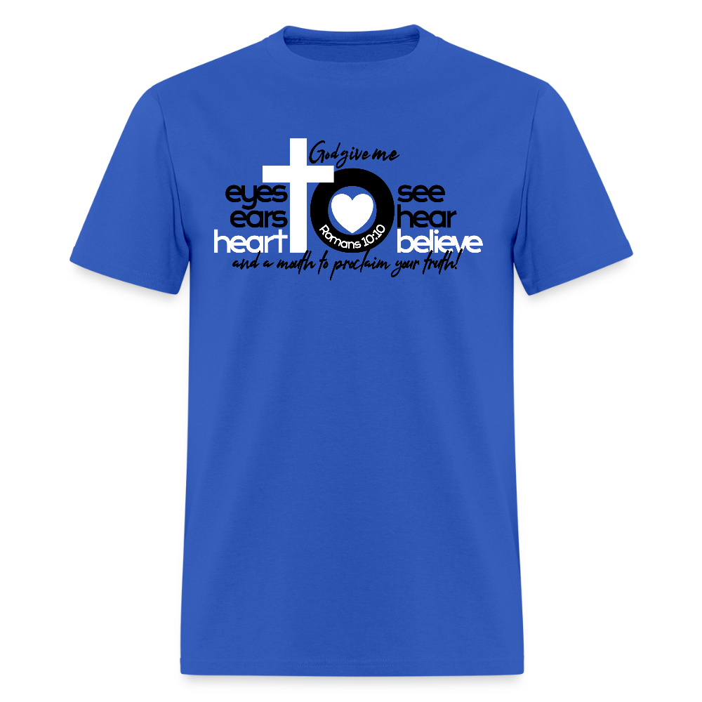 Eyes Ears Heart - royal blue