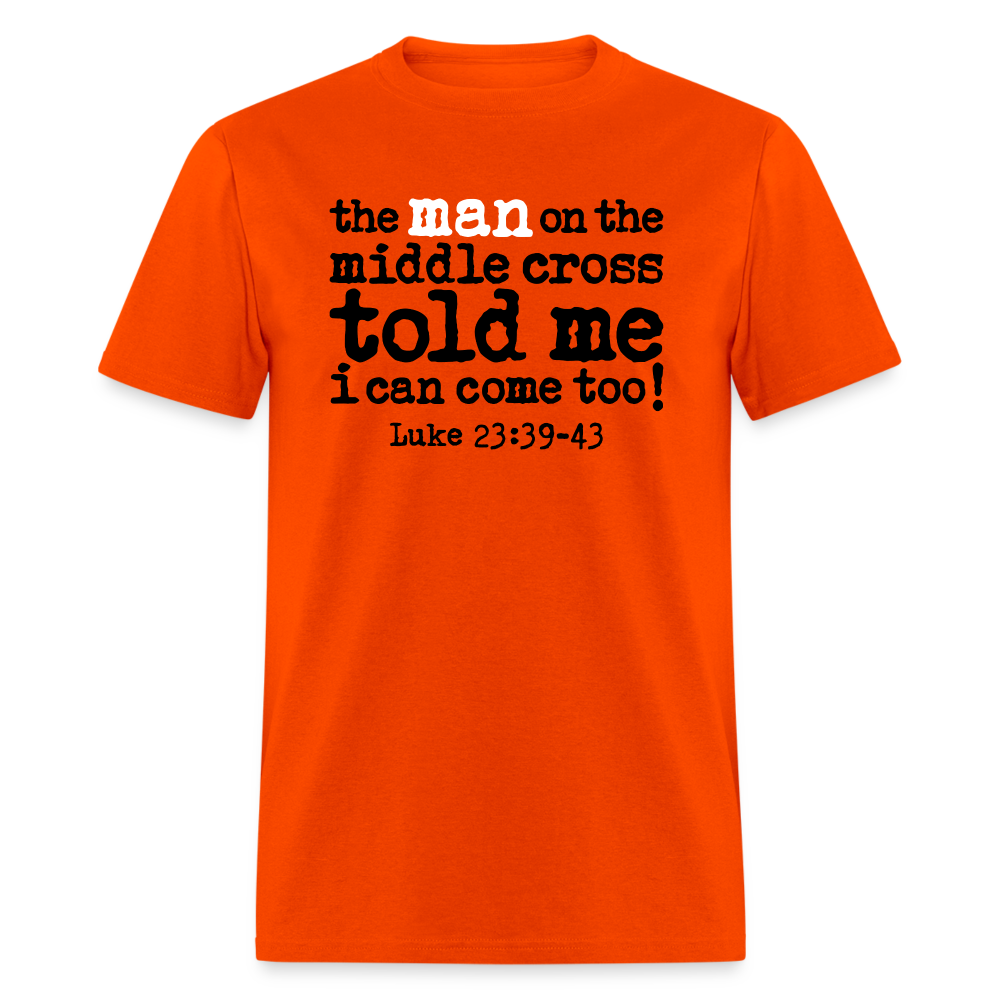 Man on the Middle Cross - orange