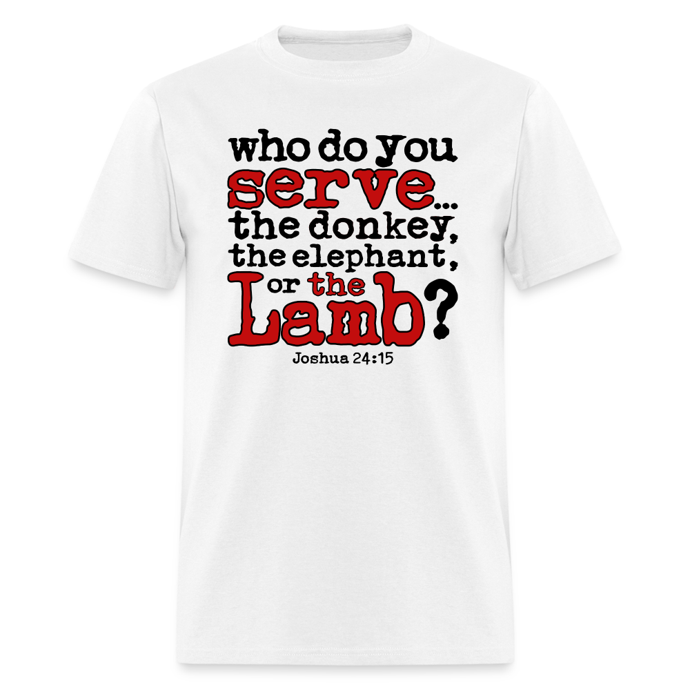 Donkey, Elephant, Or Lamb - white