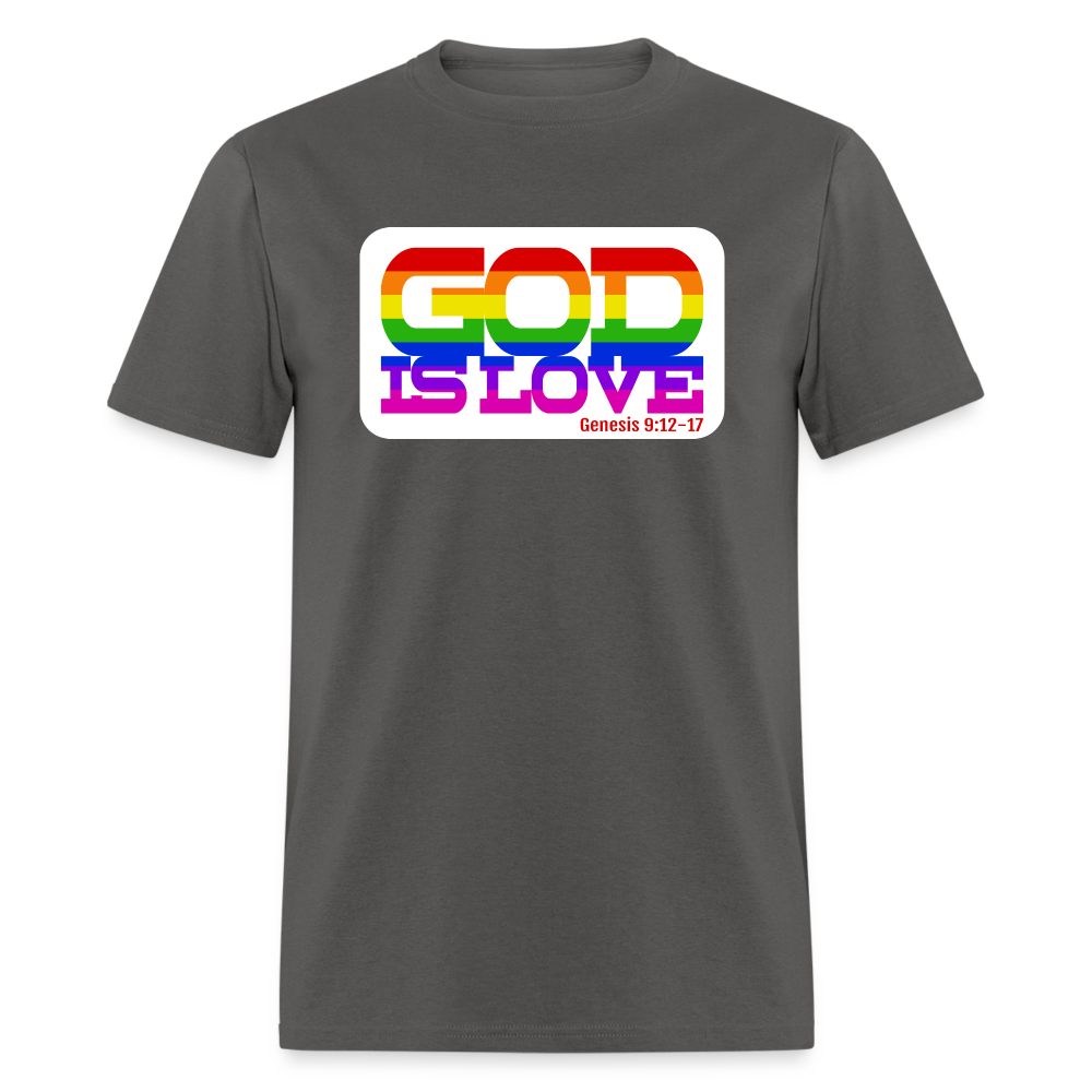 GOD is Love - charcoal