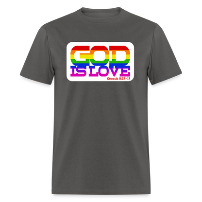 GOD is Love - charcoal