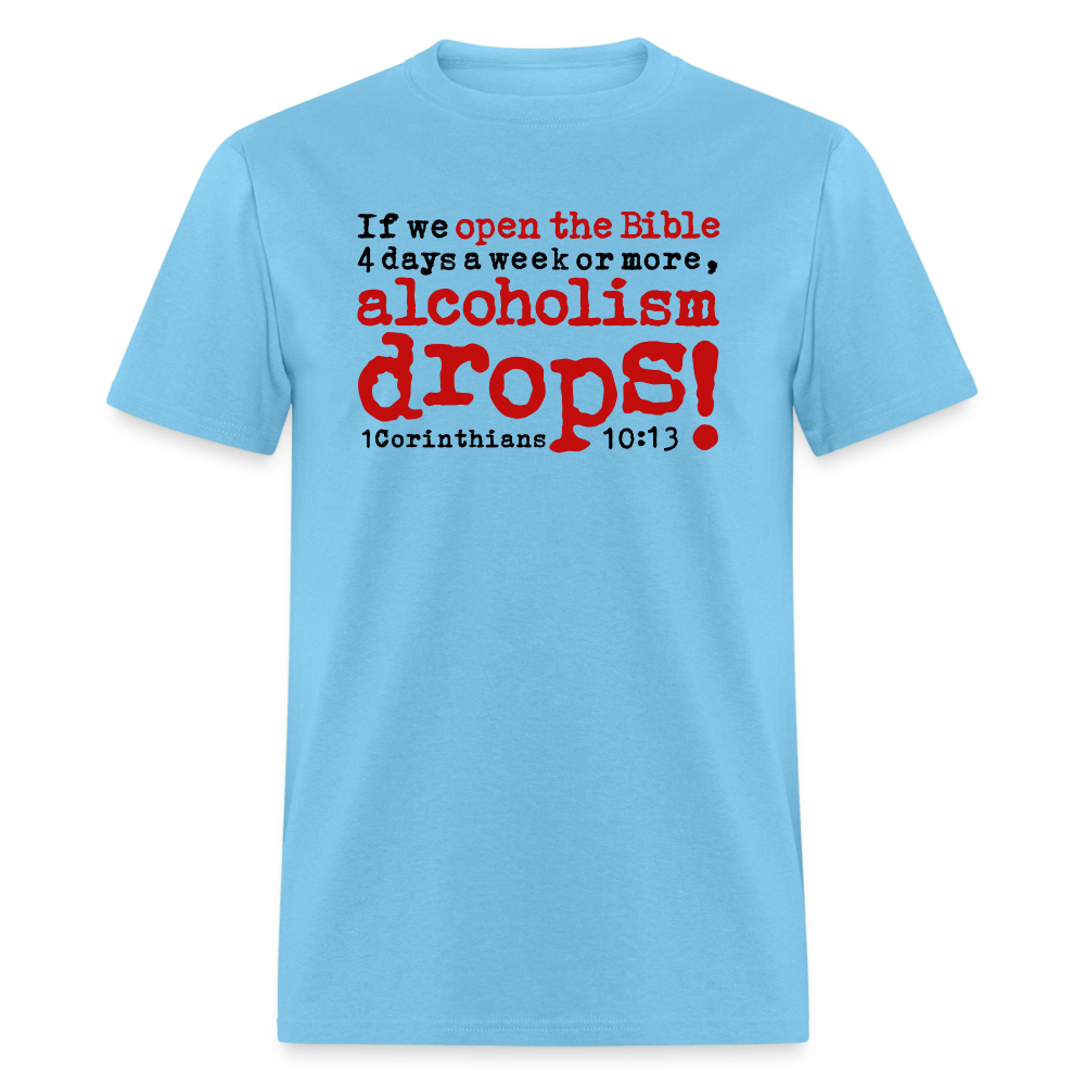 Open Bible Alcoholism Drops - aquatic blue