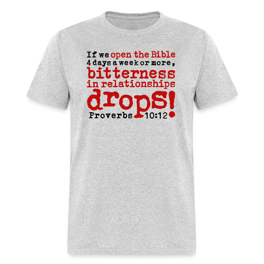Open Bible Bitterness Drops - heather gray