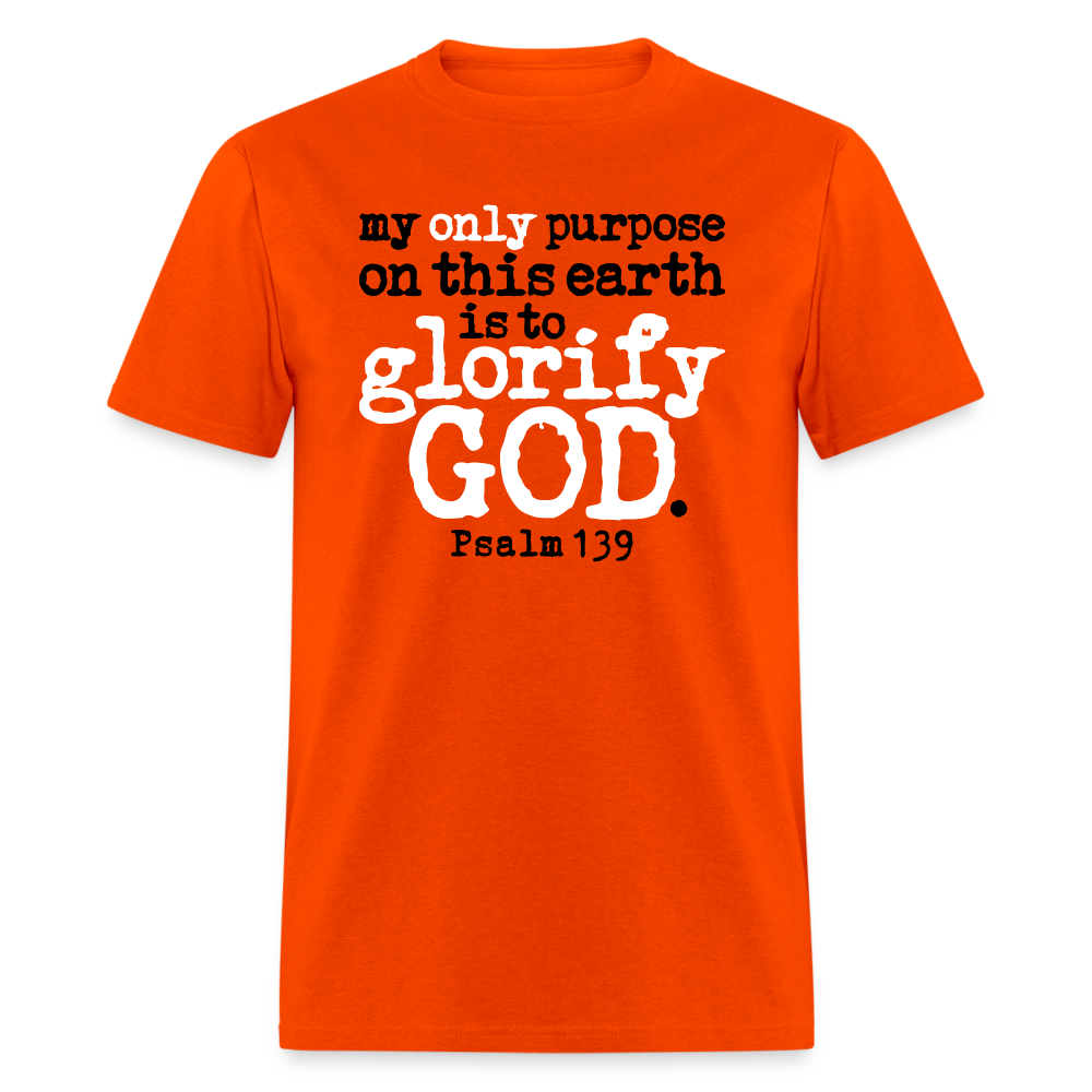Only Purpose Glorify God - orange