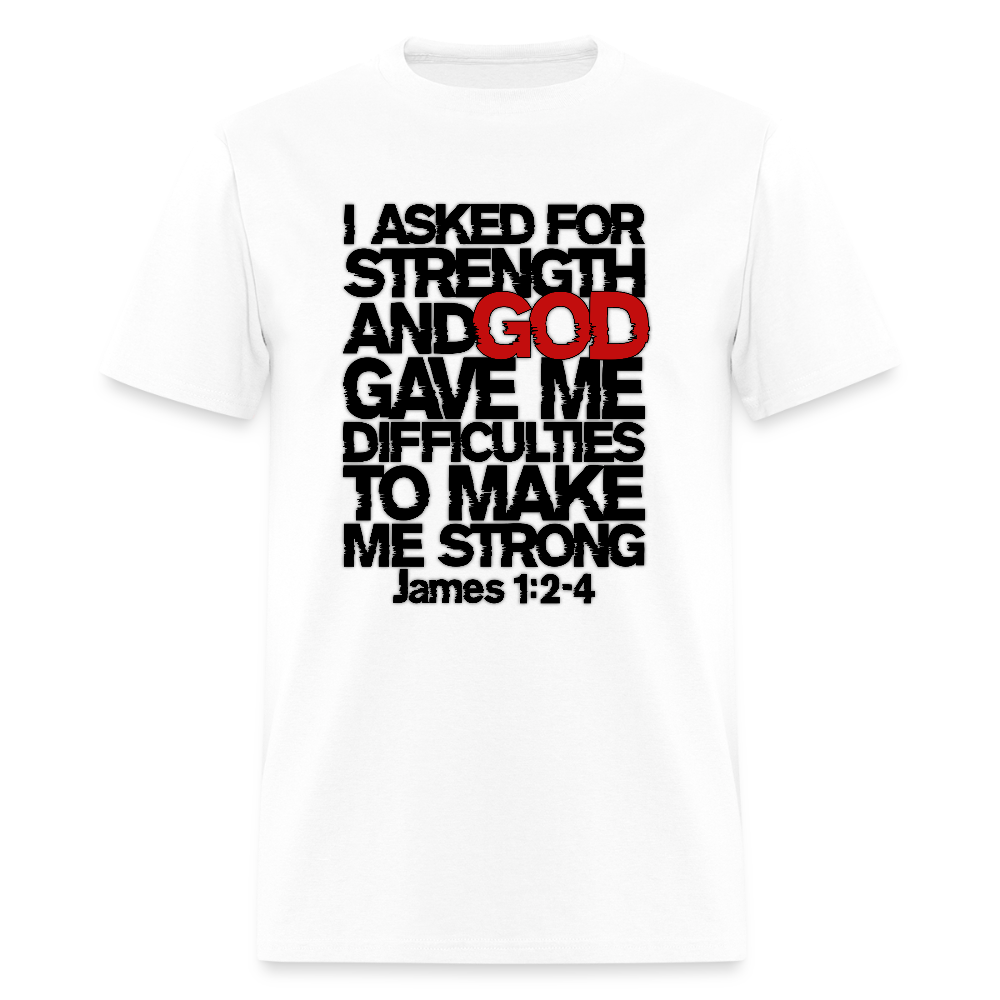 I Asked For Strength - white