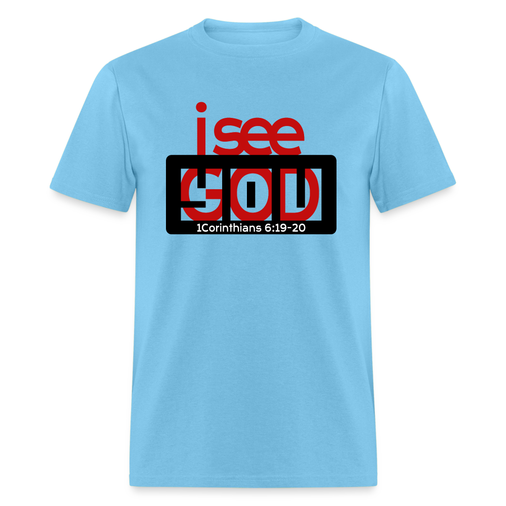 I See God in You - aquatic blue