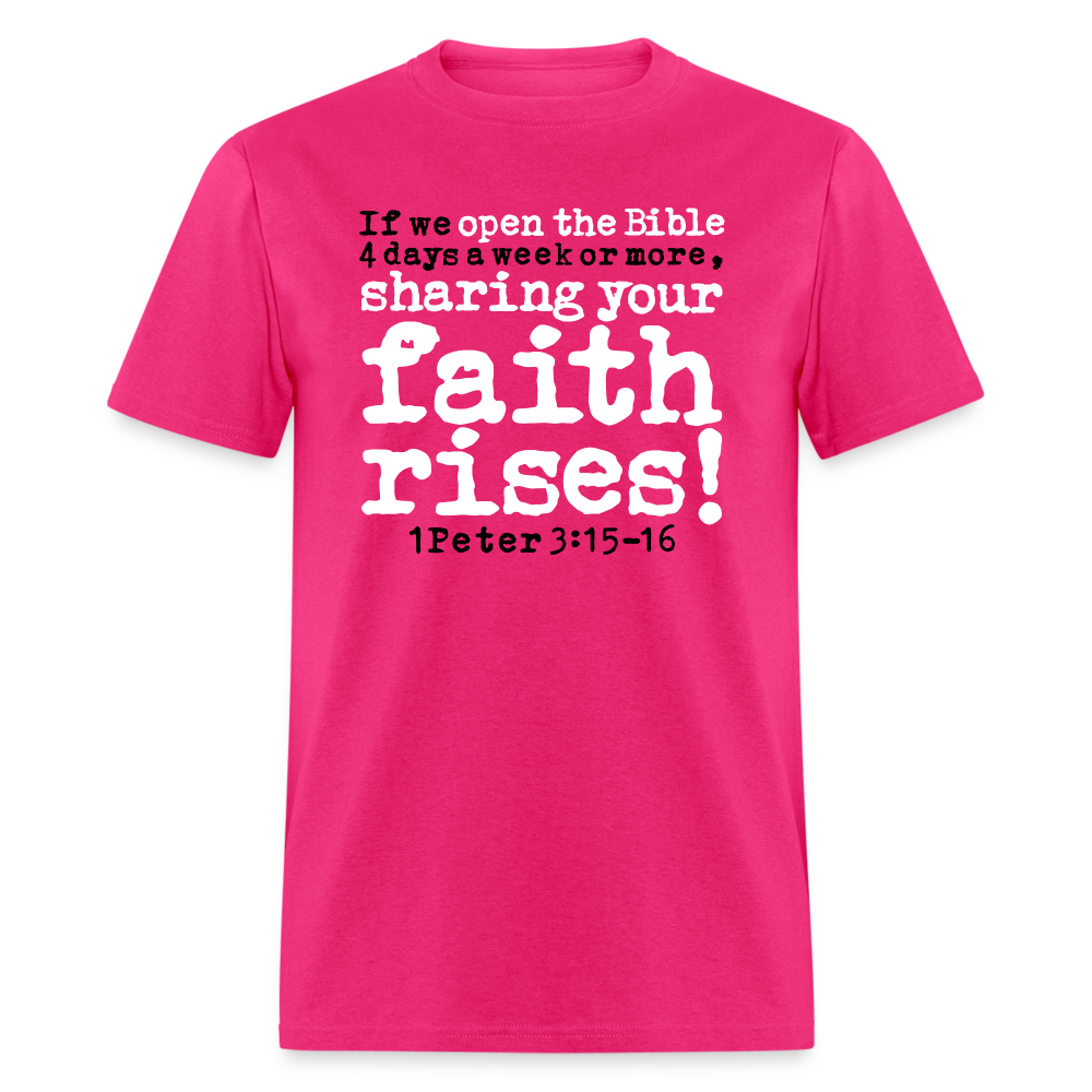 Open Bible Sharing Faith Rises - fuchsia