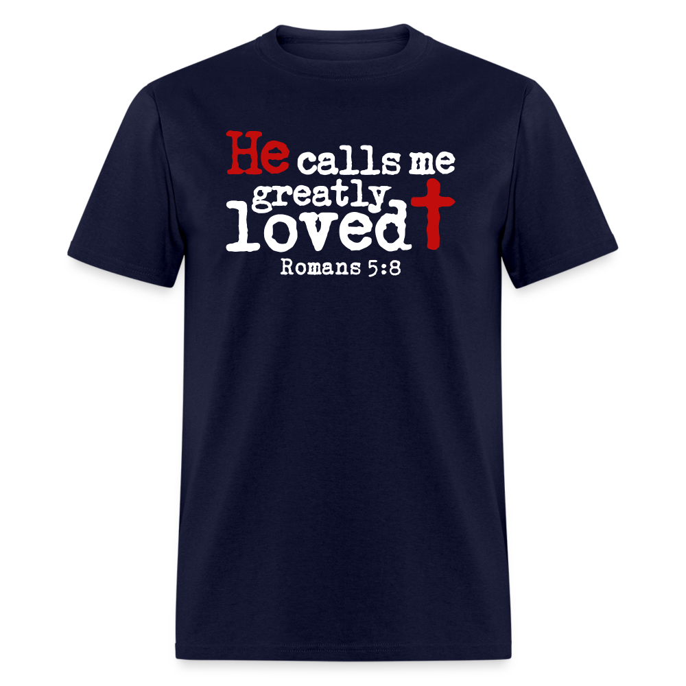 He Calls Me Greatly Loved - navy