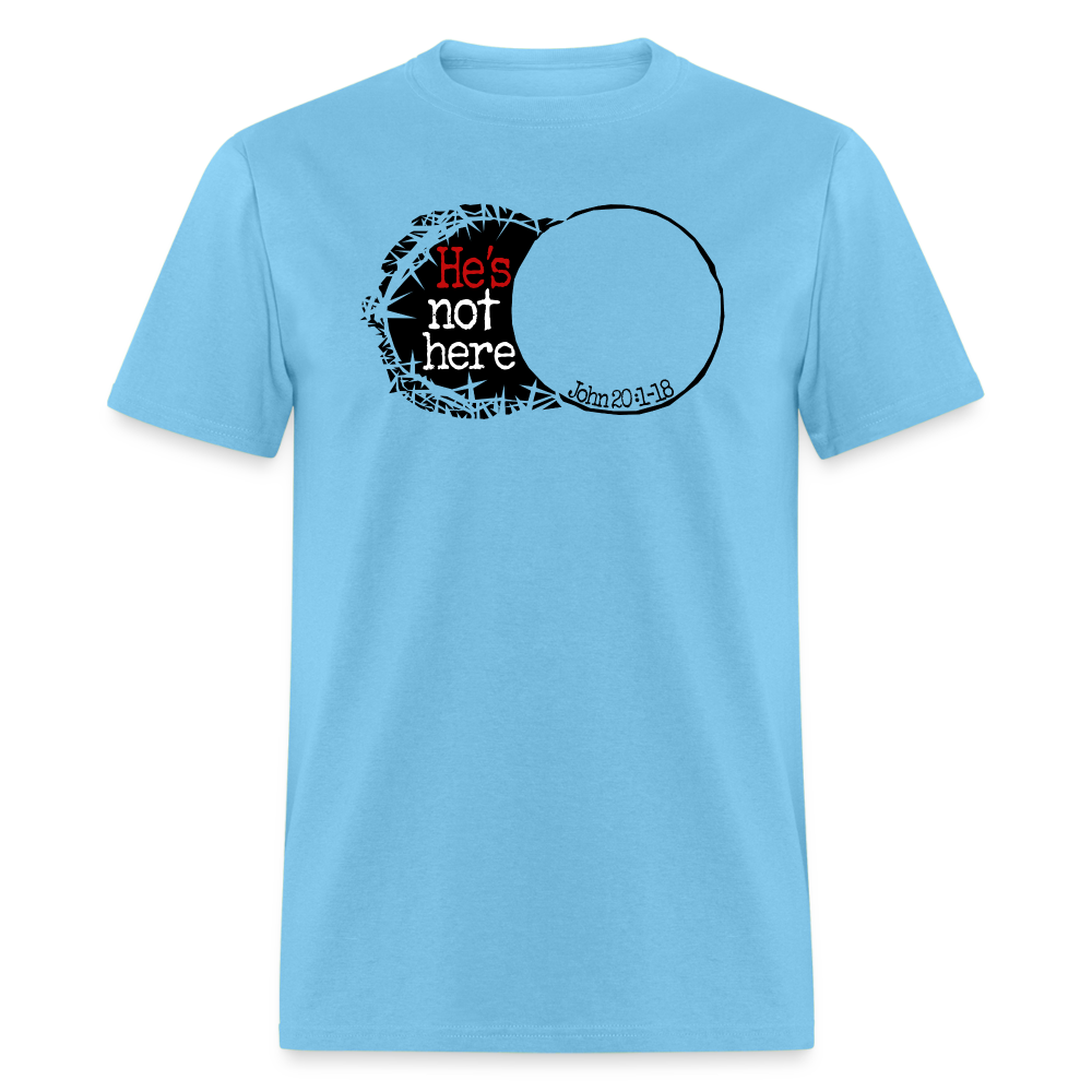 He's Not Here - aquatic blue