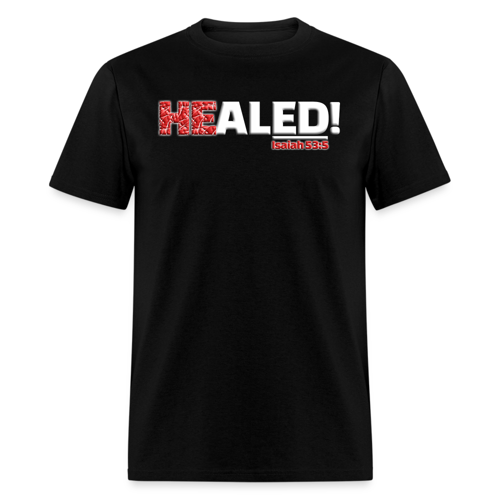 He Healed - black