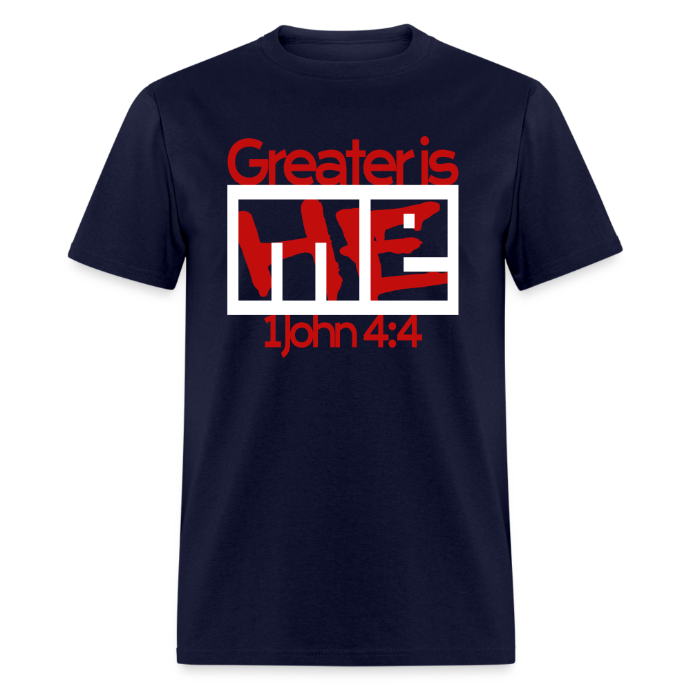 Greater is He in Me - navy